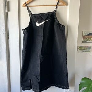 Nike nylon Black Dress with White Swoosh